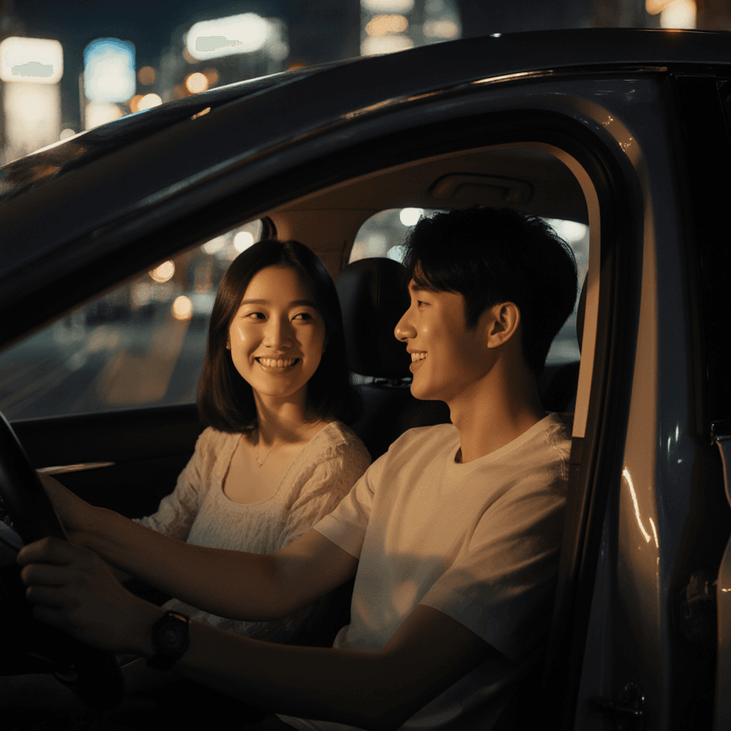 EV 충전소에서의 첫 만남